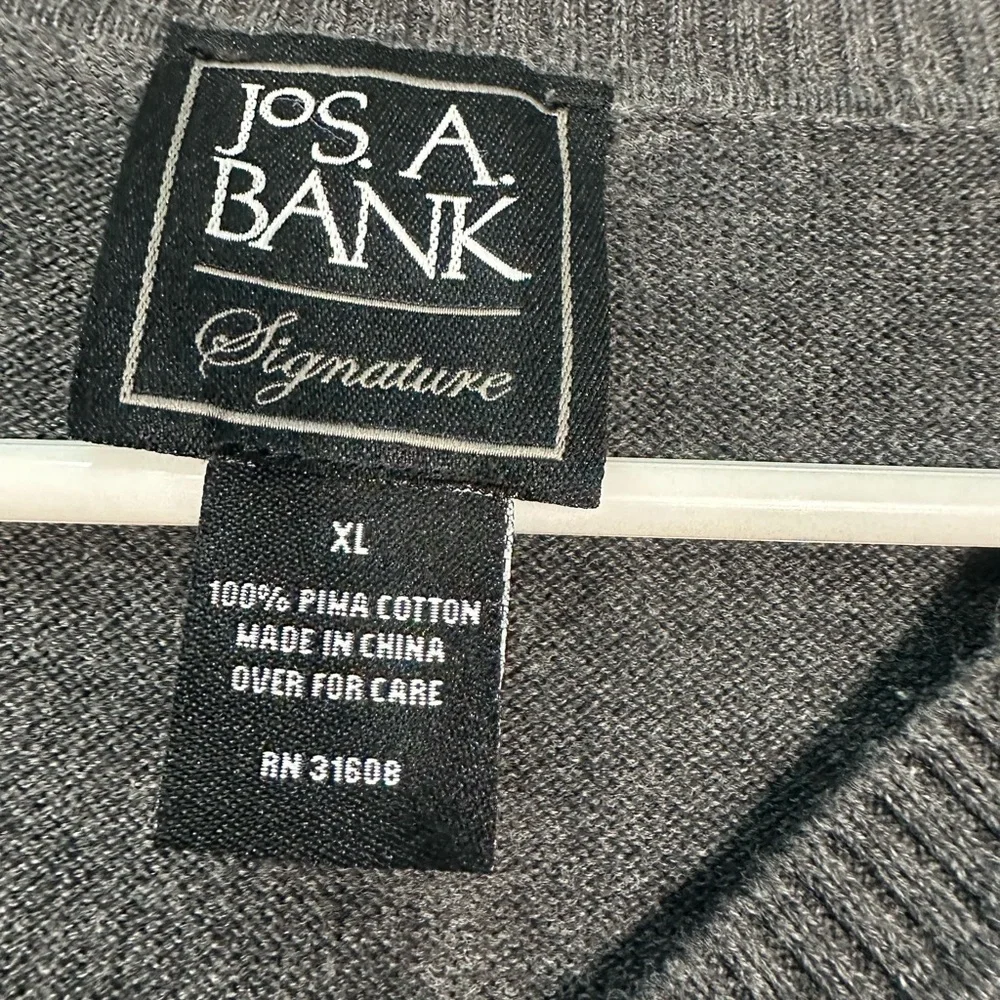 Jos A. Banks Gray Mens Sweater Vest Size XL EUC